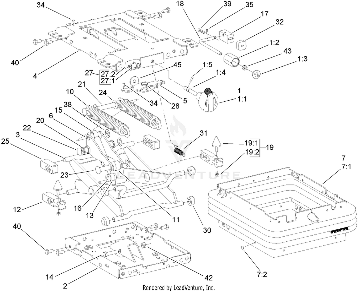 Mechanical Seat Suspension Assembly No. 110-8851