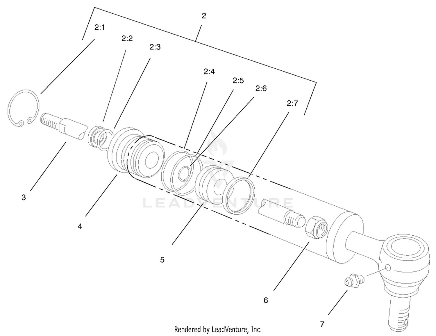 Hydraulic Cylinder Assembly No. 93-6510