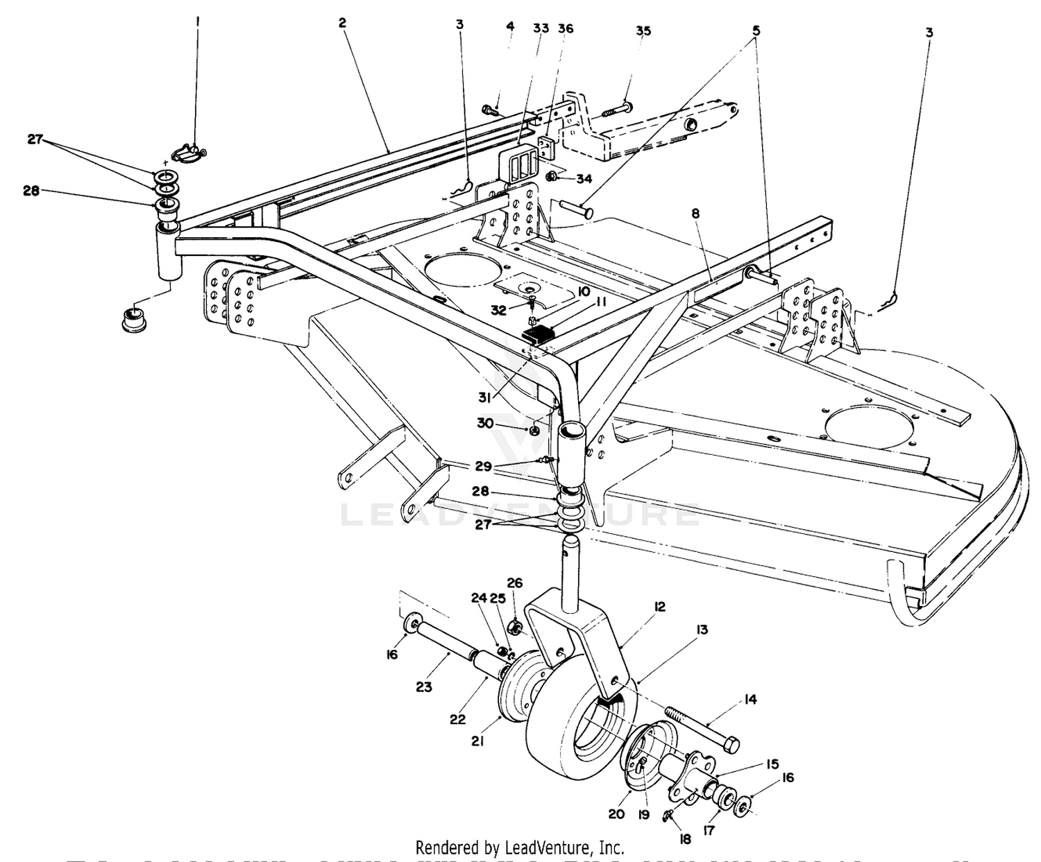 52" CUTTING UNIT MODEL NO. 30568 (Continued) 2