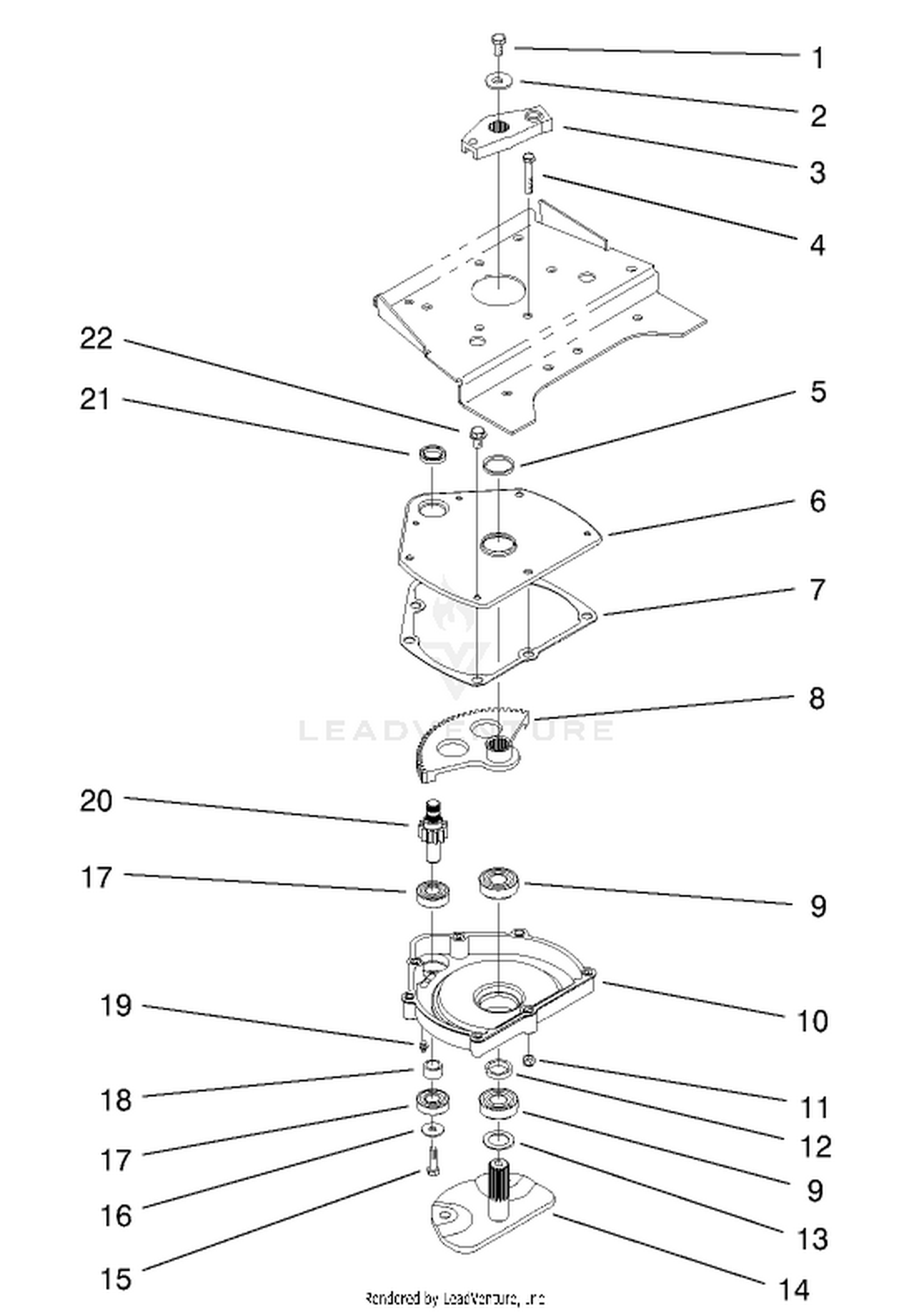 Lower Manual Steering Assembly