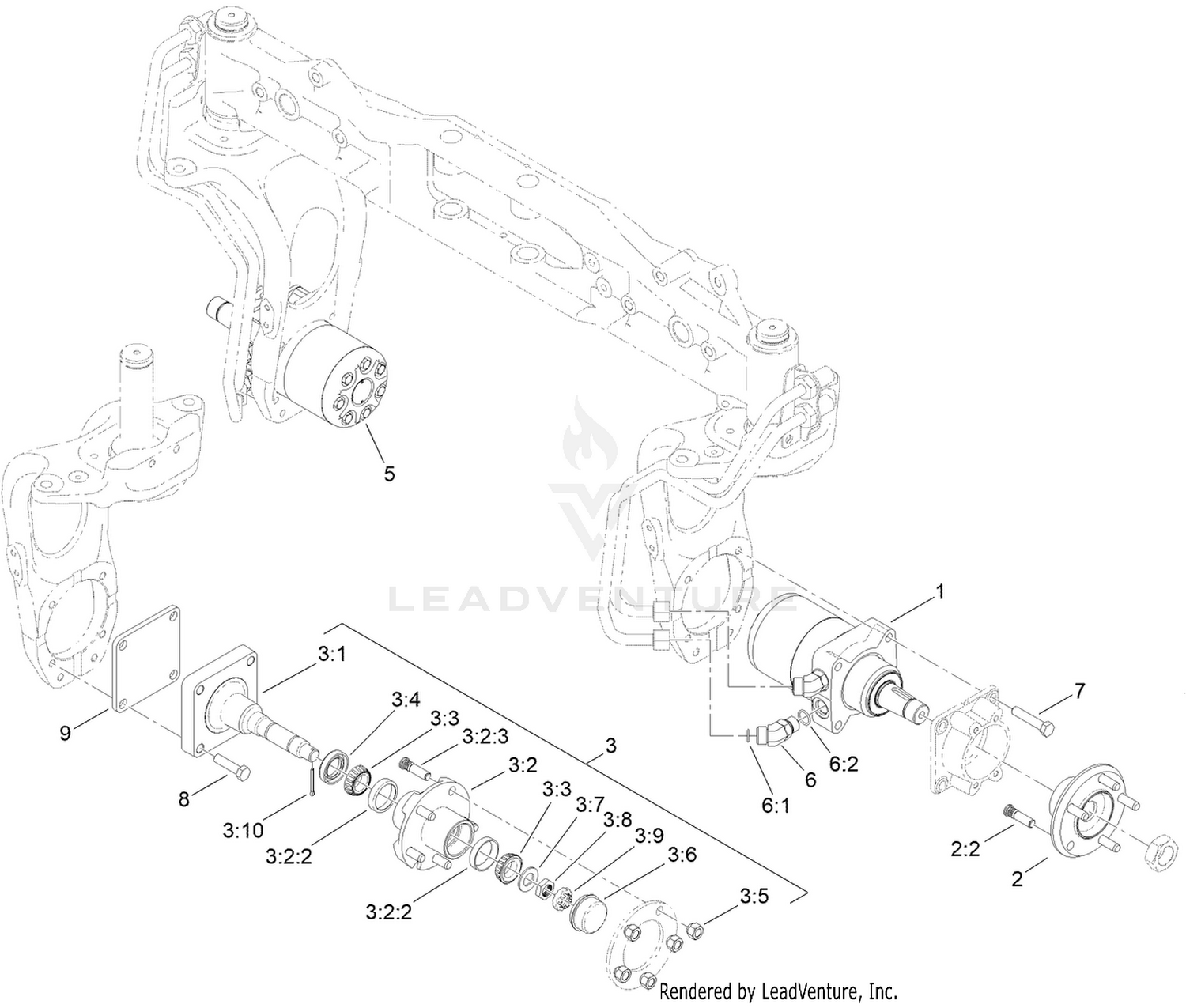Wheel Motor and Spindle Assembly
