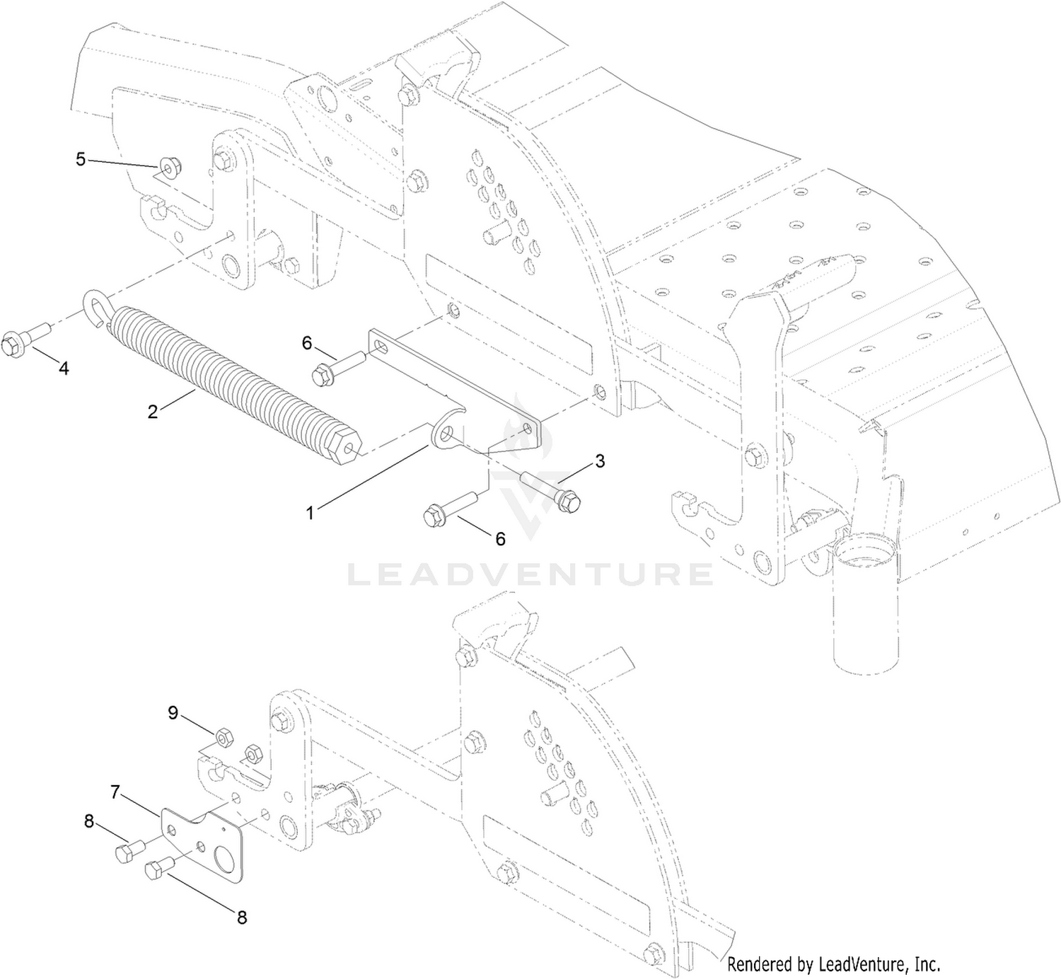 Deck Lift Assist Assembly No. 132-6850