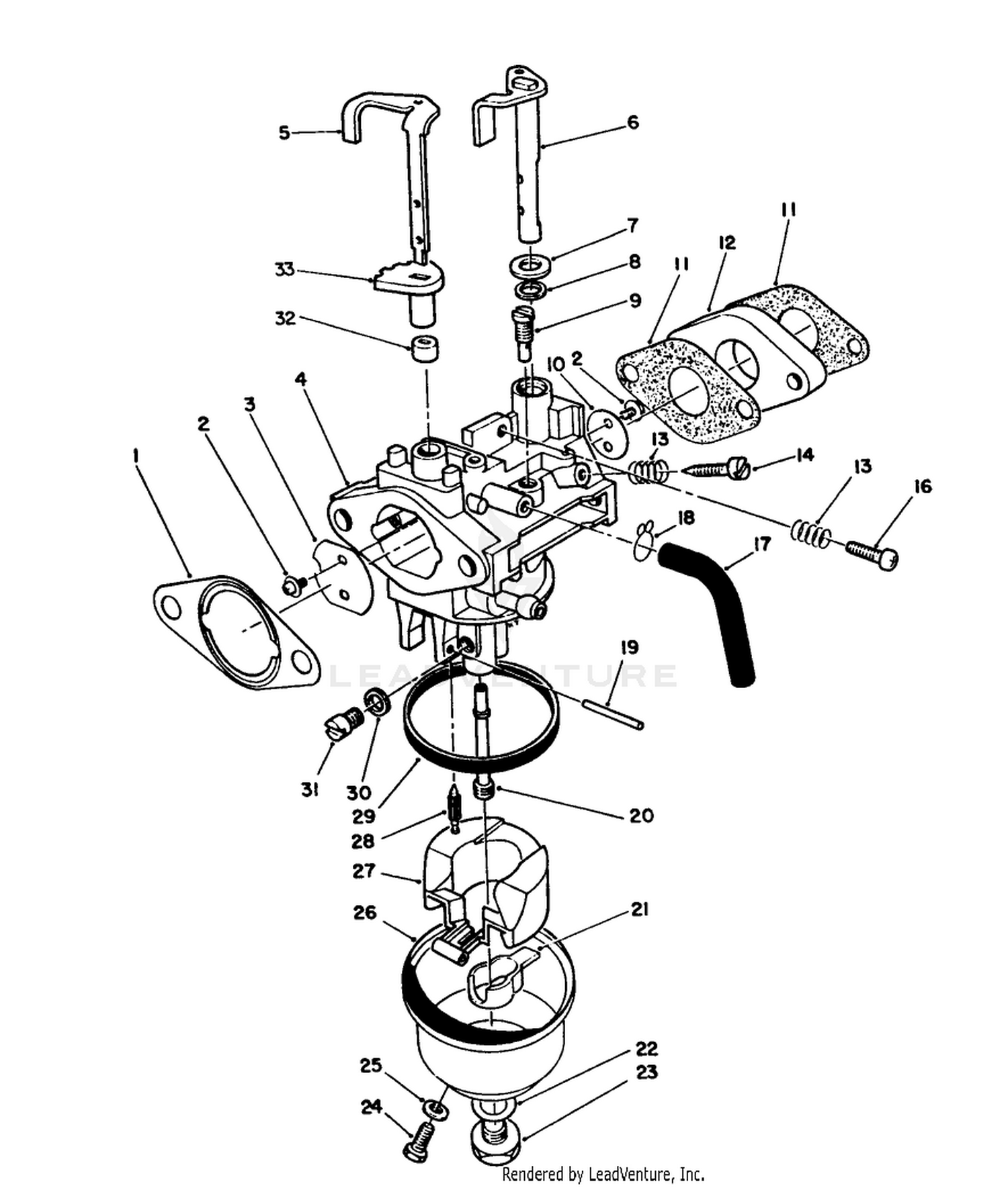 Carburetor Assembly (engine Model No. Vmj8)