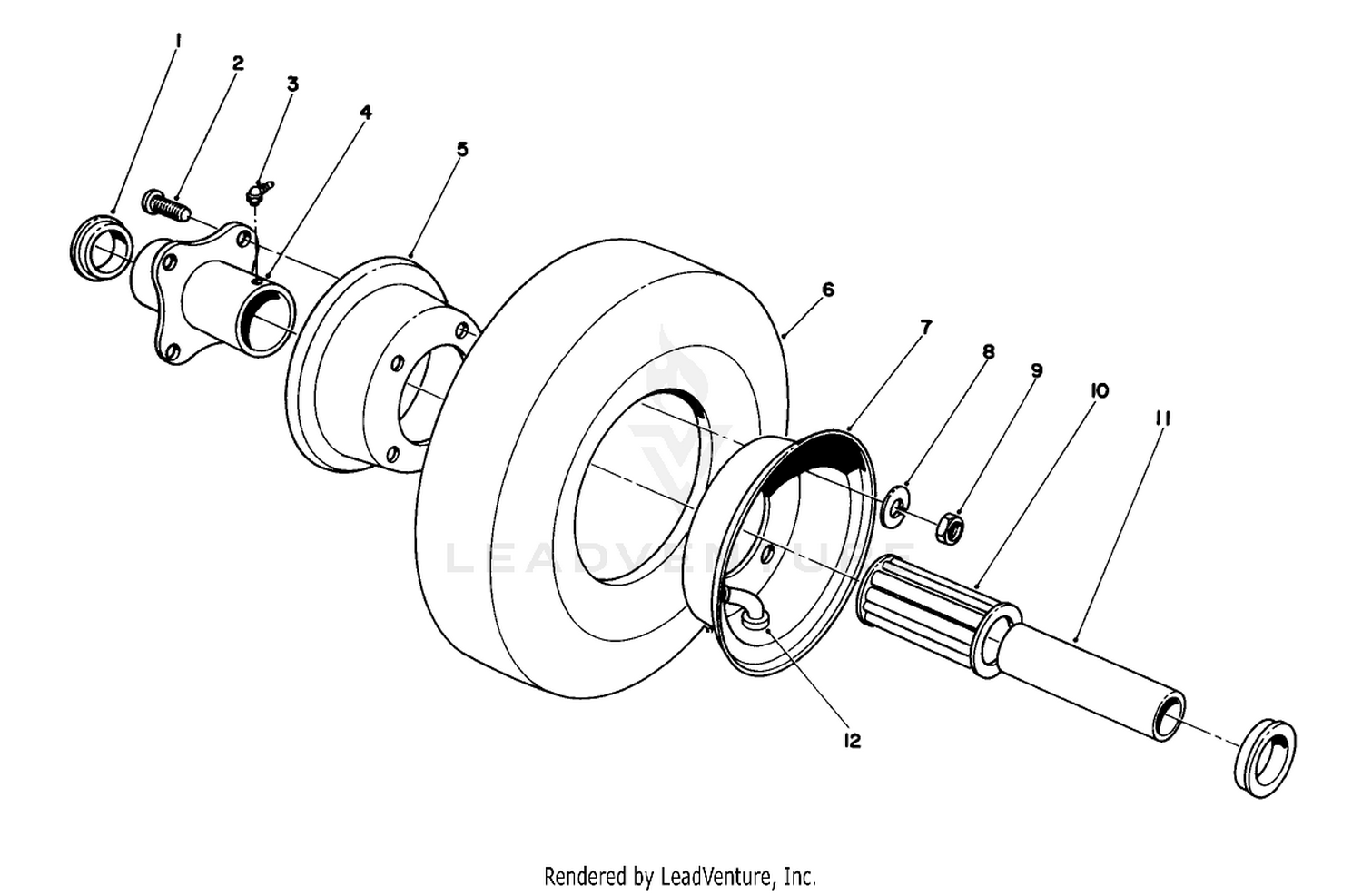 Pneumatic Caster Wheel Assembly (optional)
