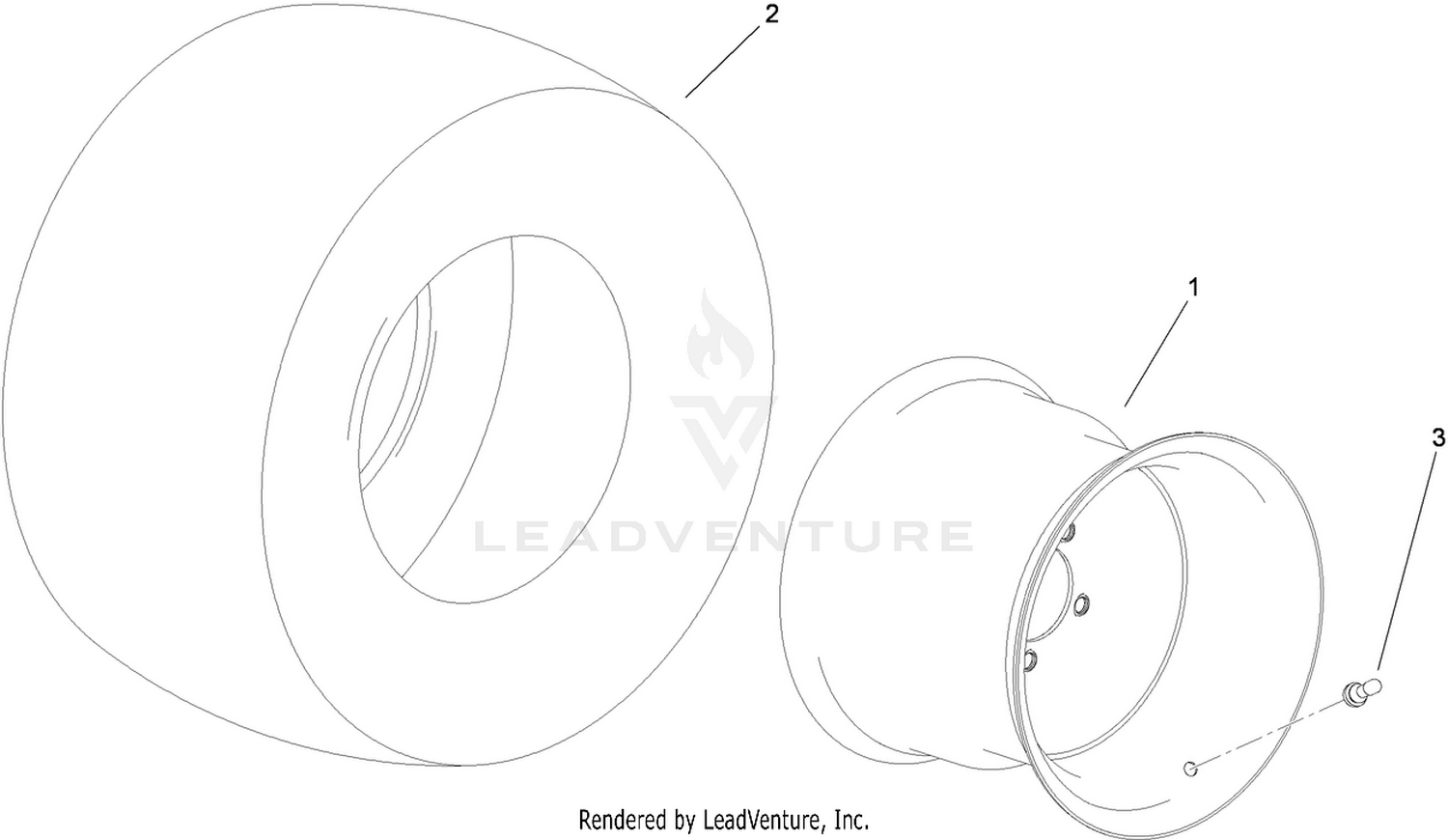 Tire and Wheel Assembly No. 117-4838
