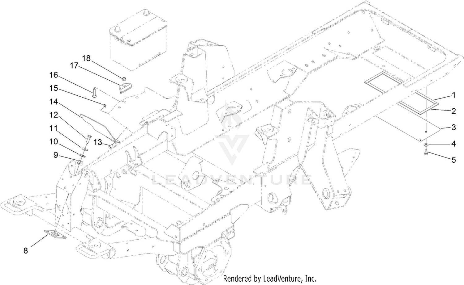 Rear Cover and Battery Assembly