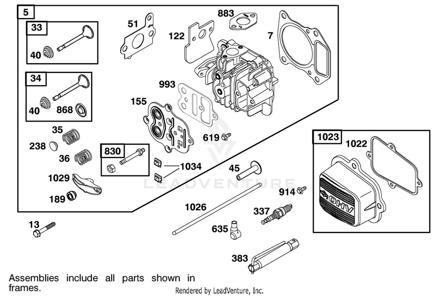 Engine Briggs  Stratton Model 122602-0150-E1 2