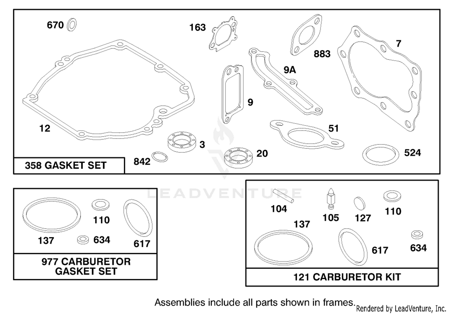 Engine Briggs  Stratton Model 12h802-0658-01 8