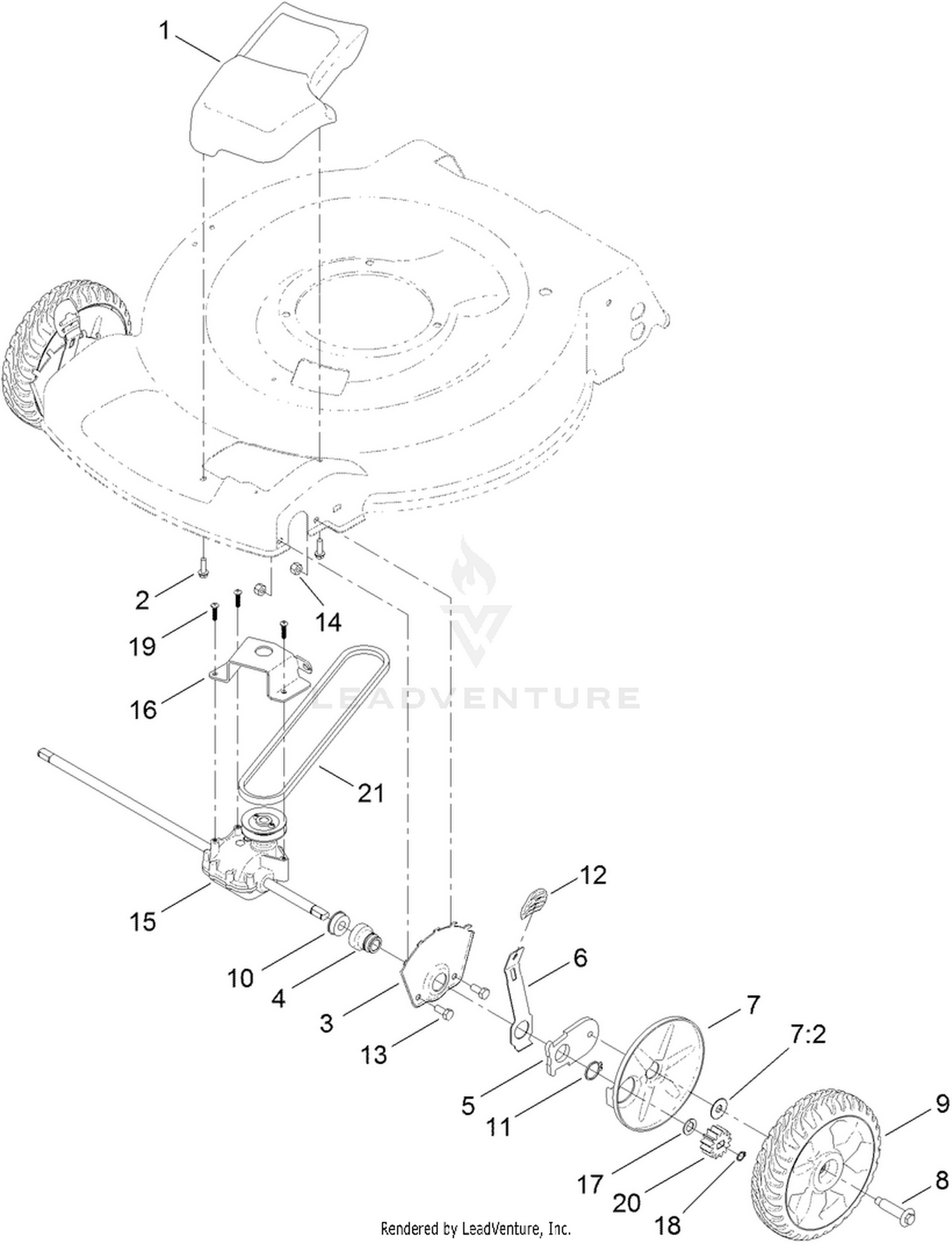 Transmission and Front Wheel Drive Assembly
