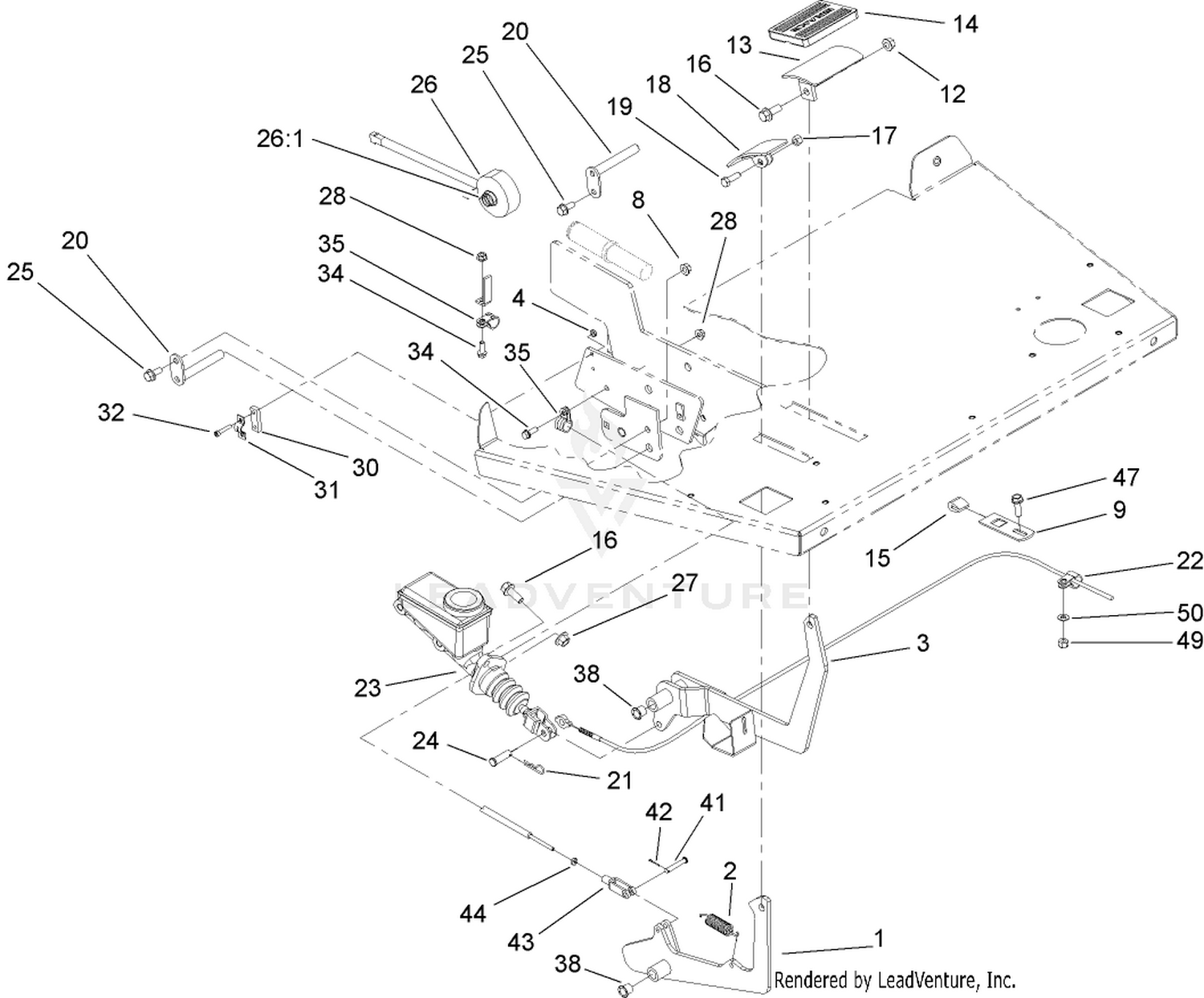 Brake and Accelerator Pedal Assembly