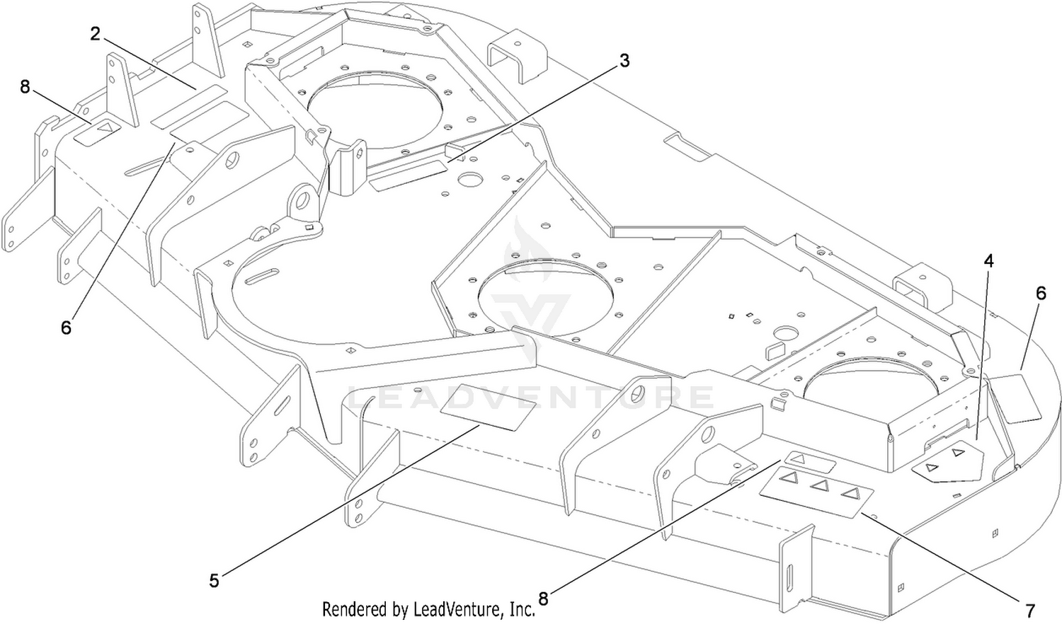 Deck and Decal Assembly No. 115-1371