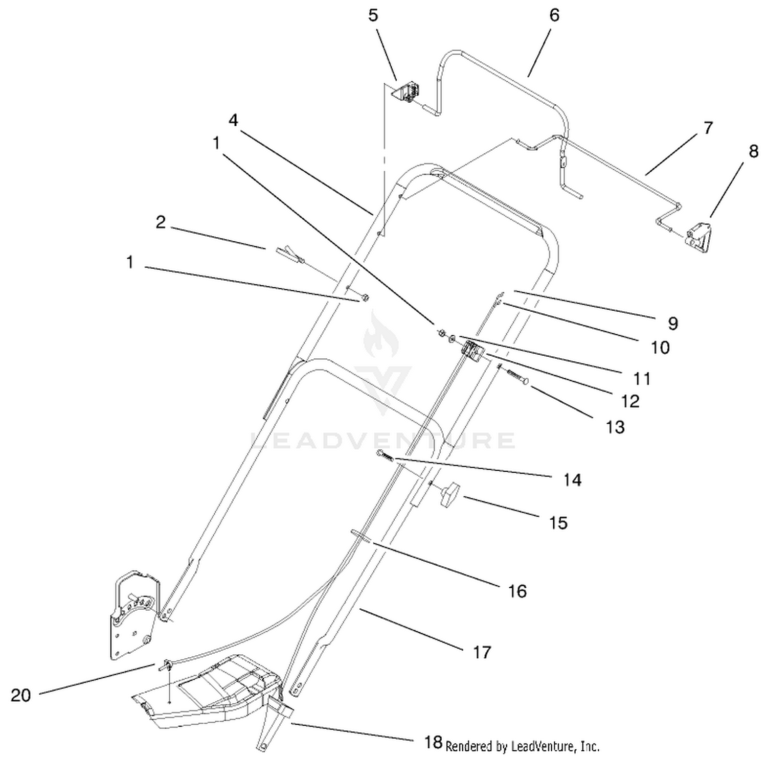 Handle  Controls Assembly