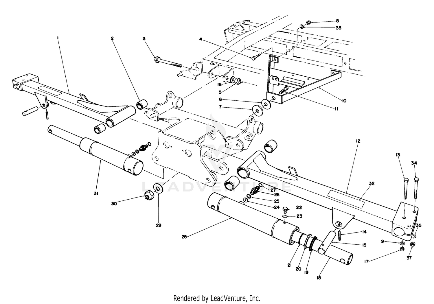 No. 2  3 Lift Arms Assembly