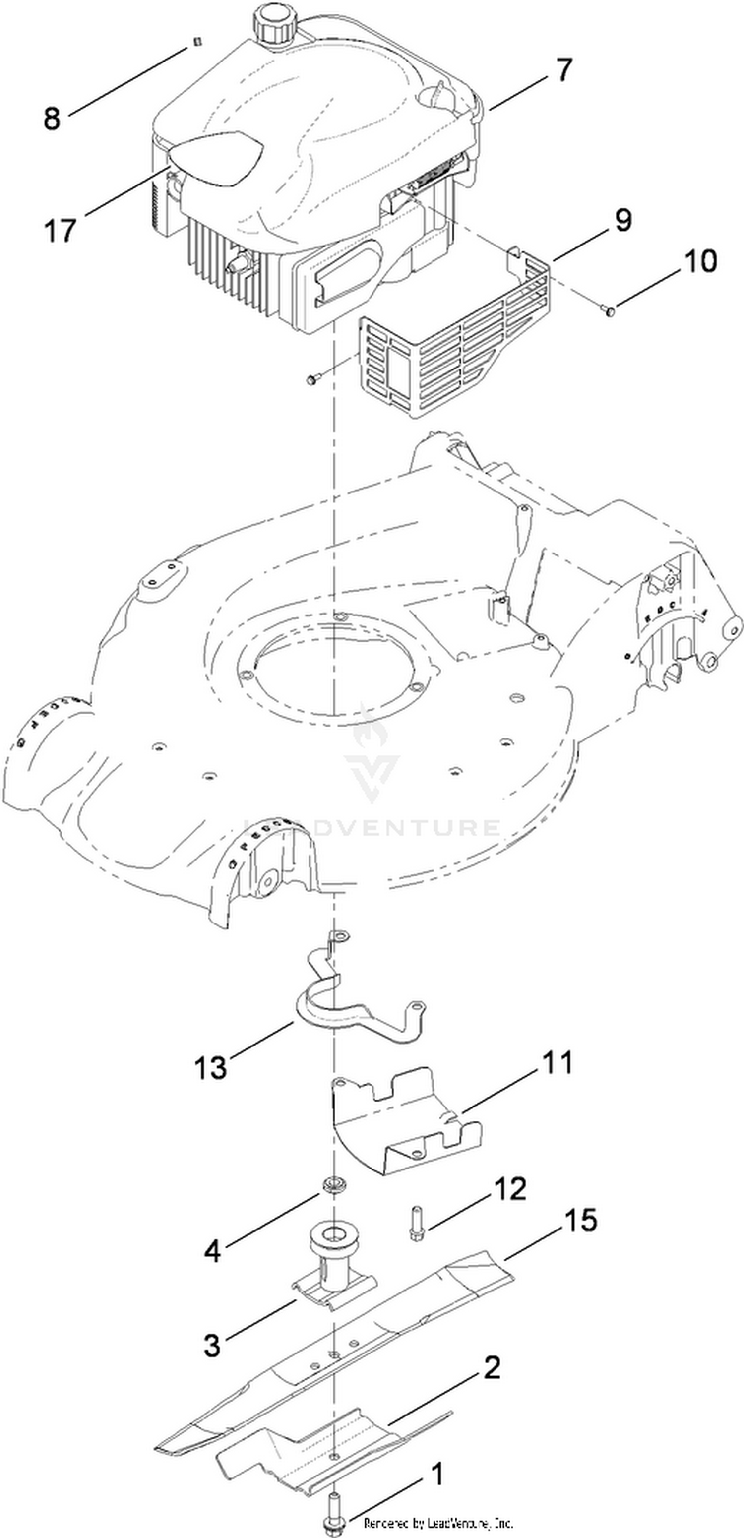 Engine and Blade Assembly