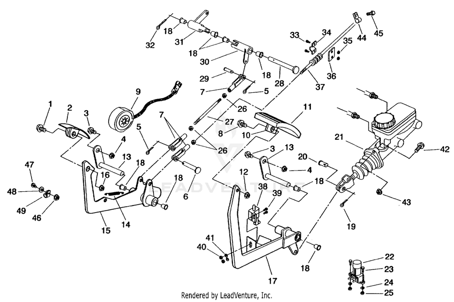 BRAKE  ACCELERATOR PEDAL ASM