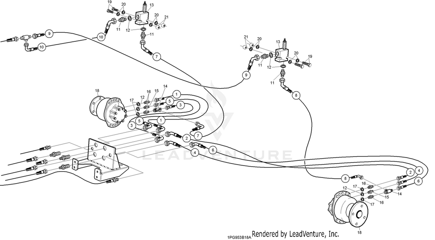 Rear Transmission Hydraulic Circuit