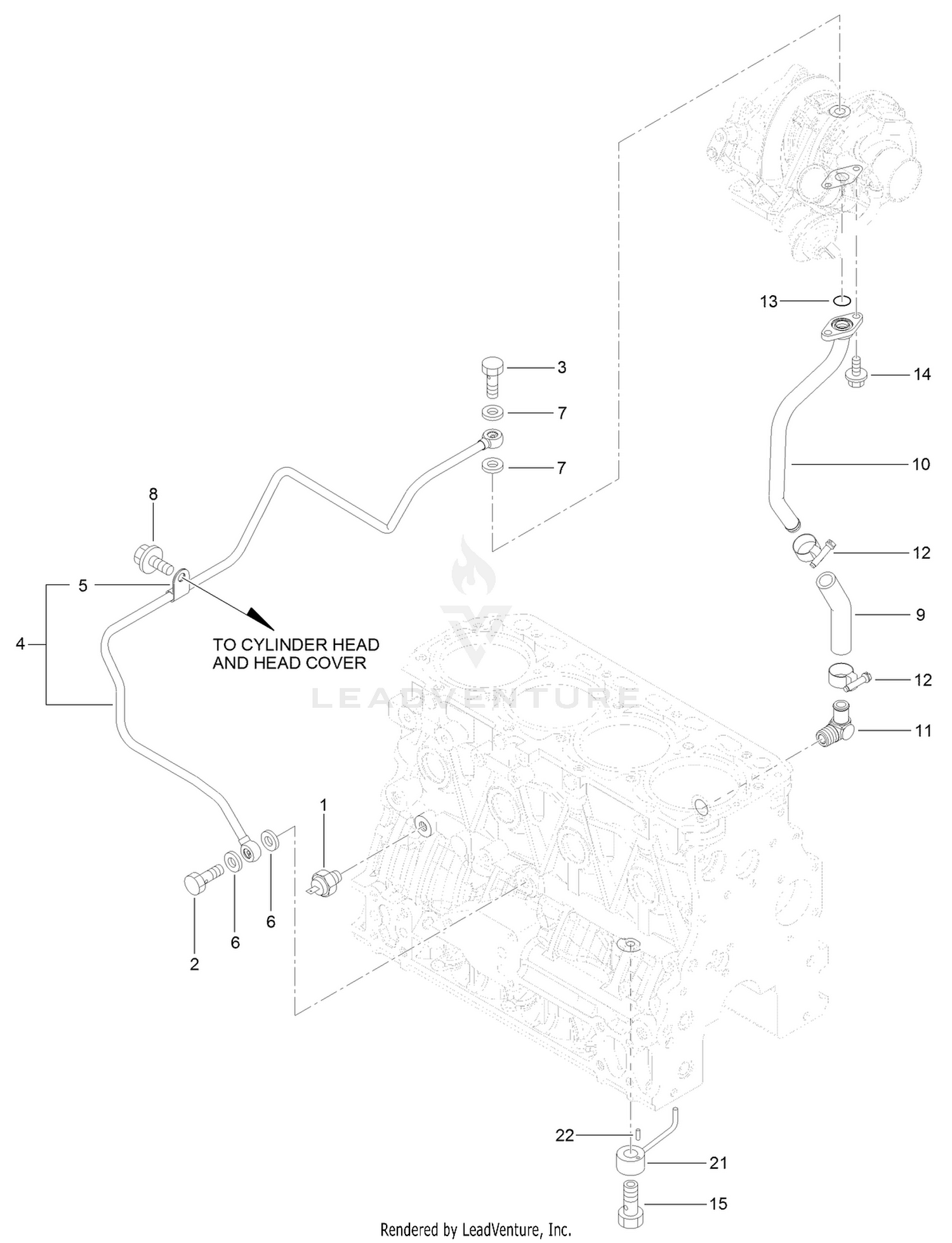 Lubrication Oil Pipe Assembly