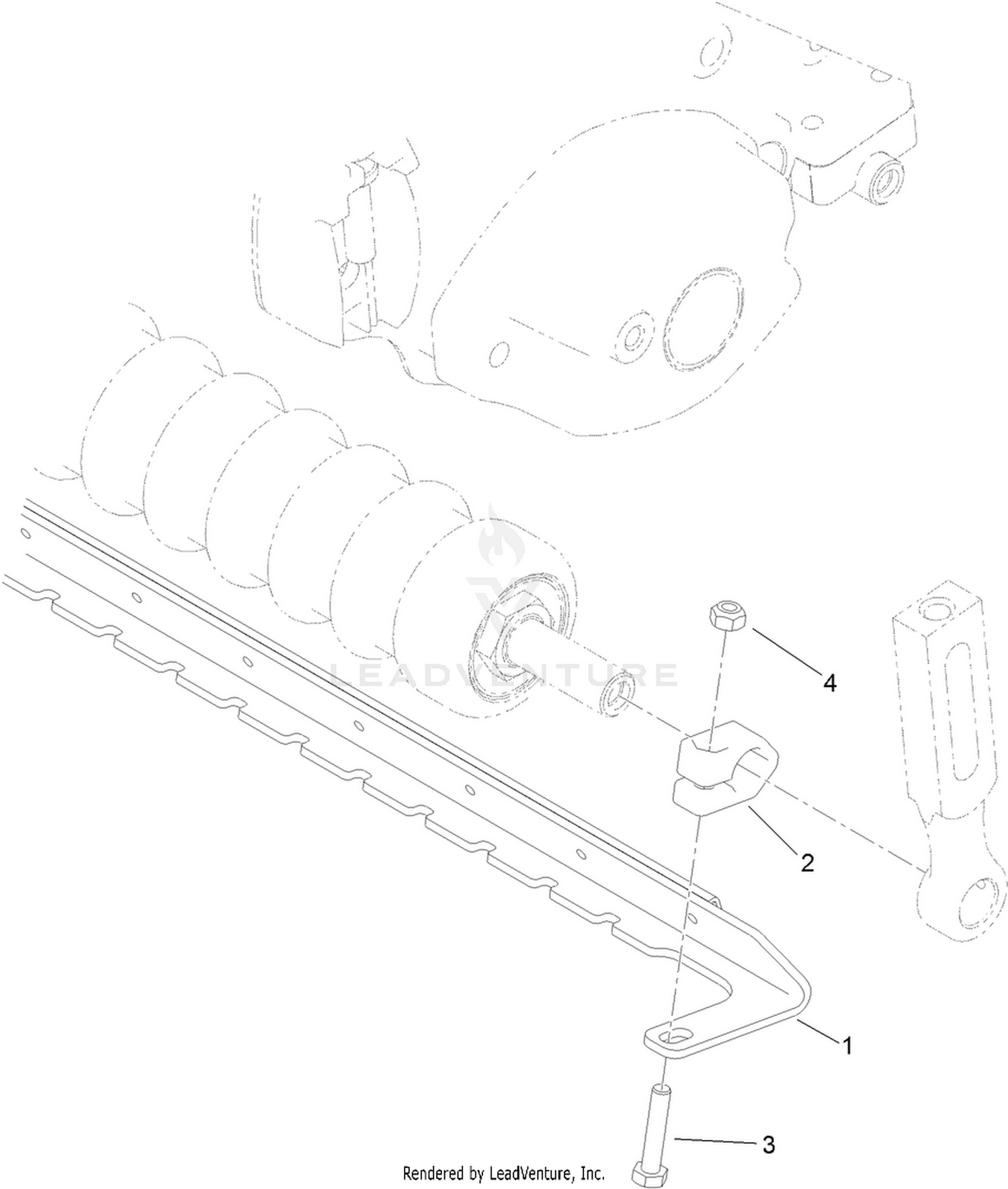 21 Inch Wide Scraper Comb Assembly No. 115-7381