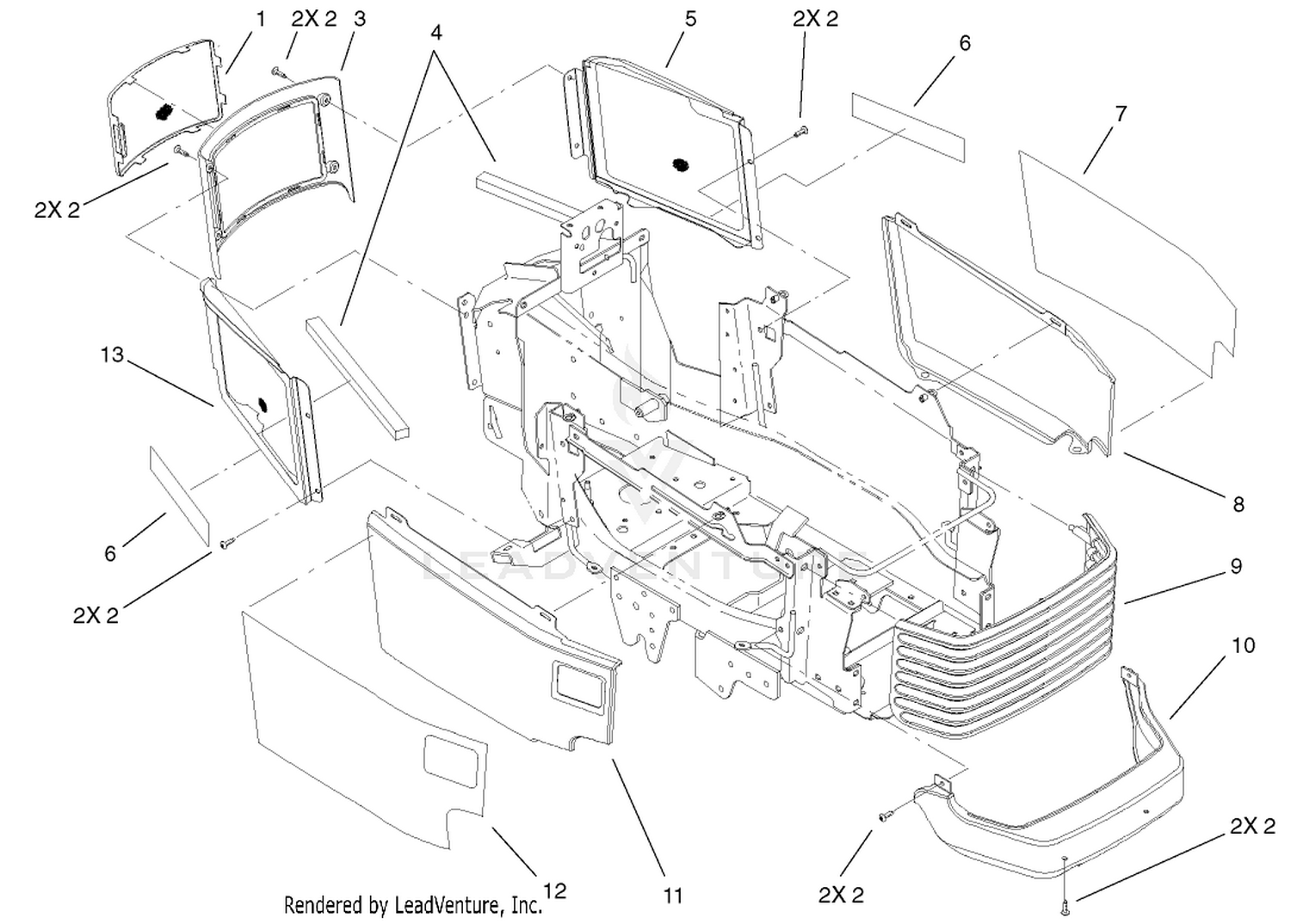 Grill  Side Panels Assembly
