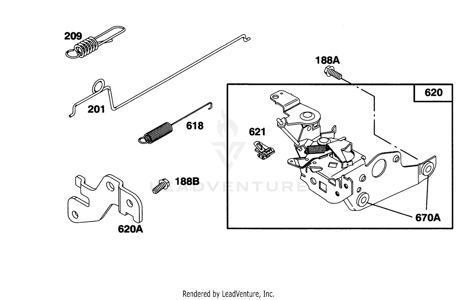 Engine Briggs  Stratton Model 128802-0615-01 4