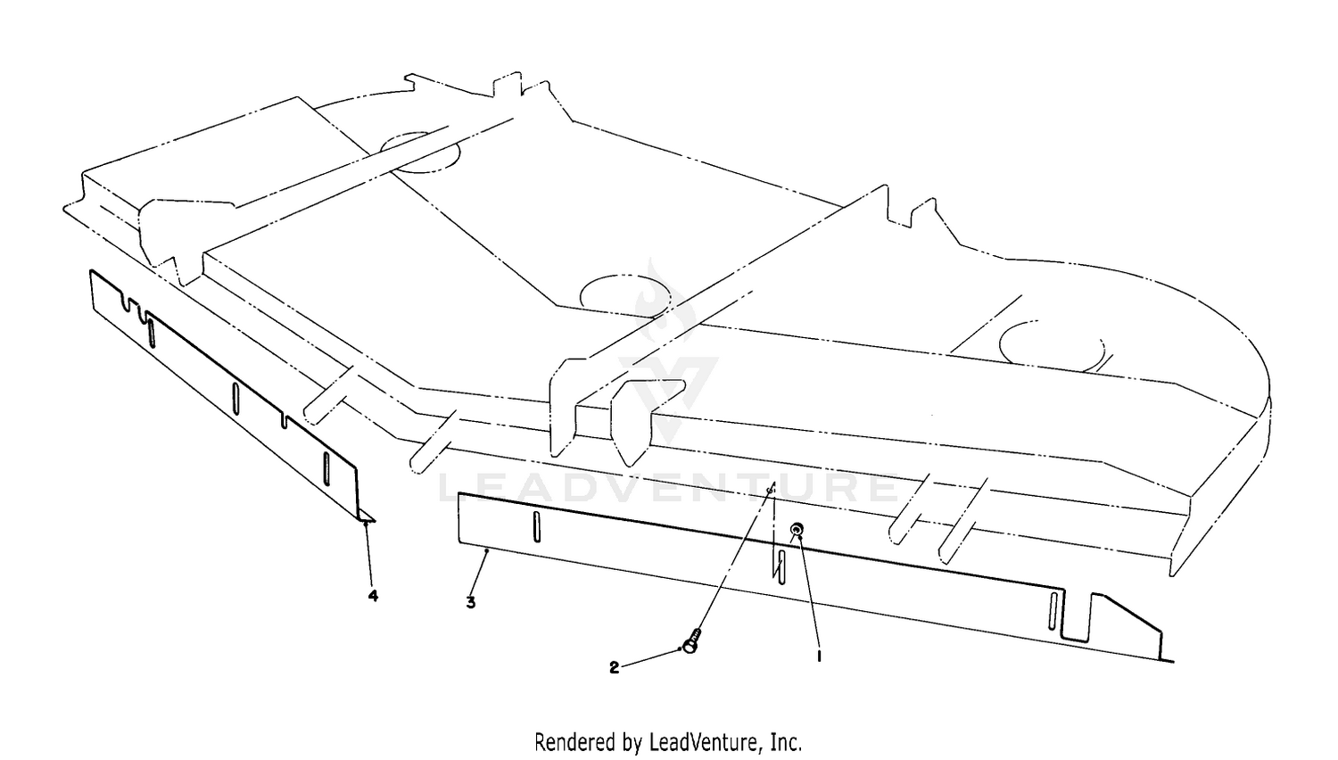62" Baffle Kit Part No. 82-8800 (used On Cutting Unit Model 30564)