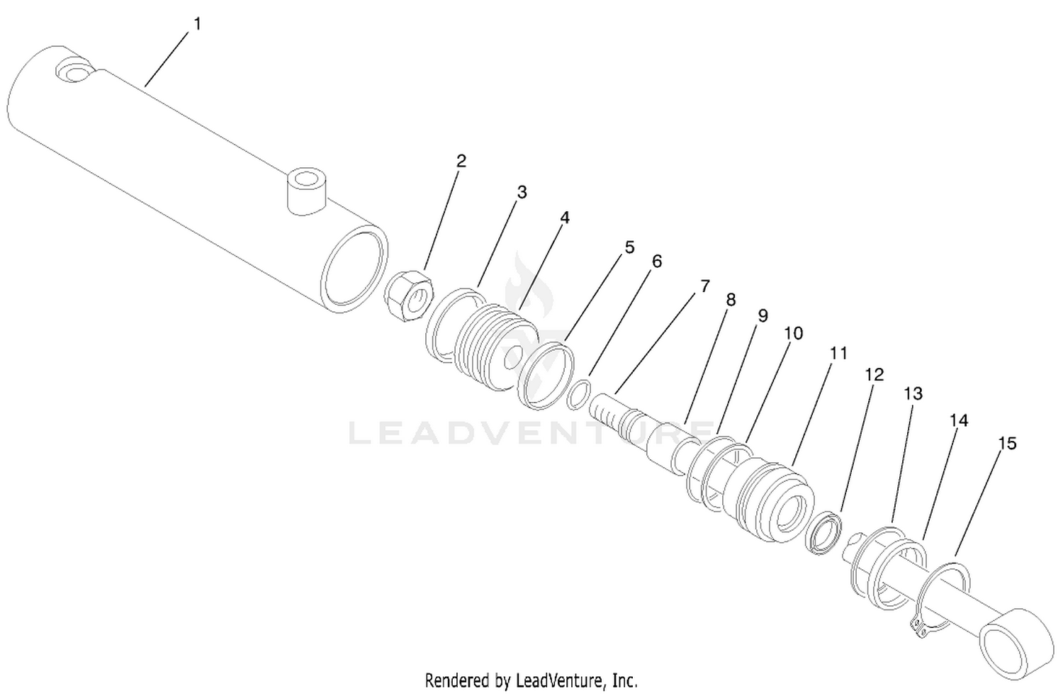 Hydraulic Cylinder Assembly No. 95-5604