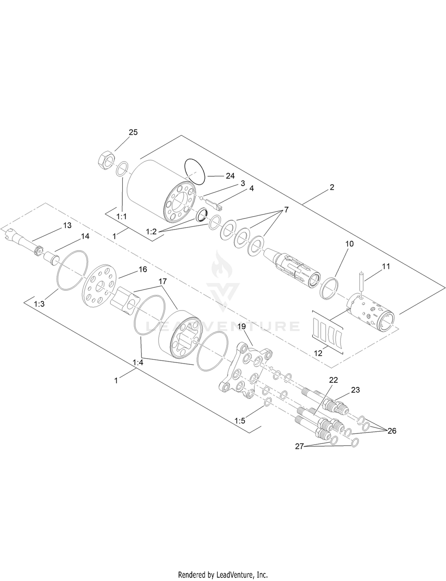 Steering Valve Assembly No. 121-7856