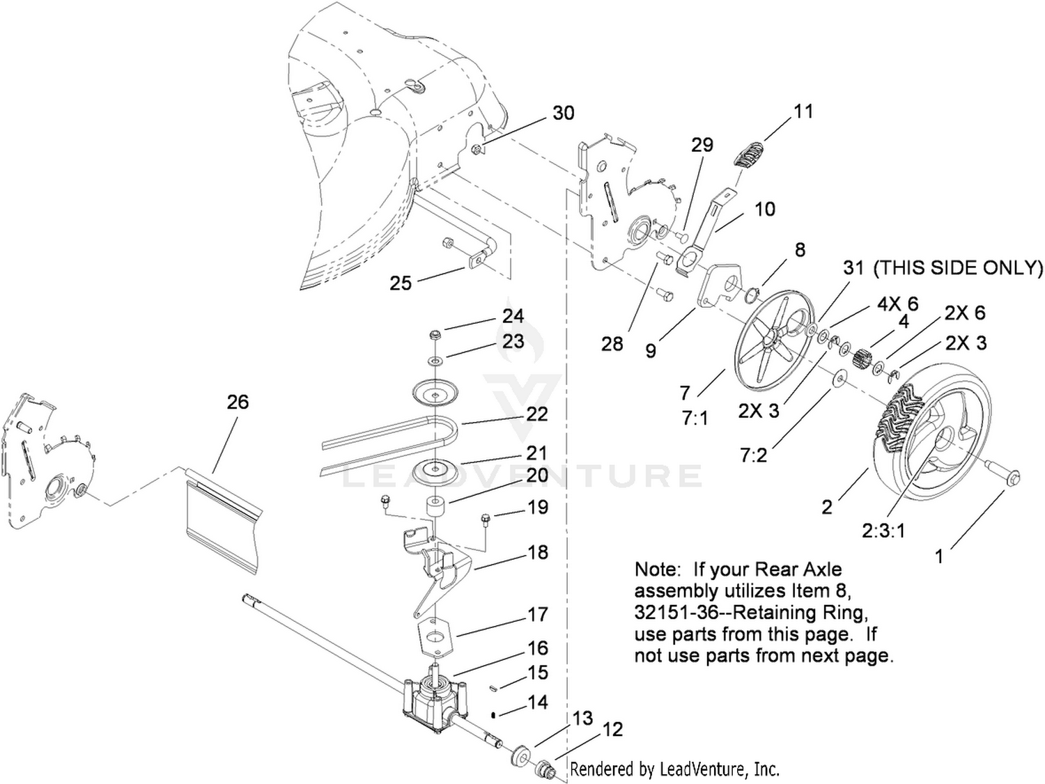 Rear Axle Assembly