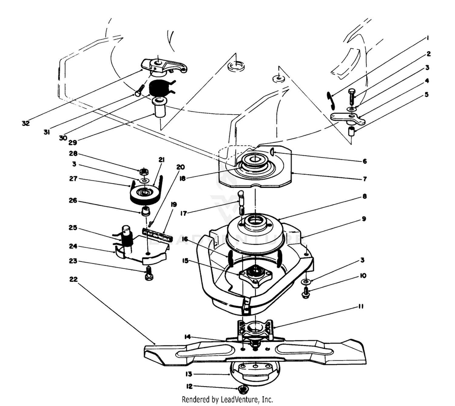 Blade Brake Clutch Assembly
