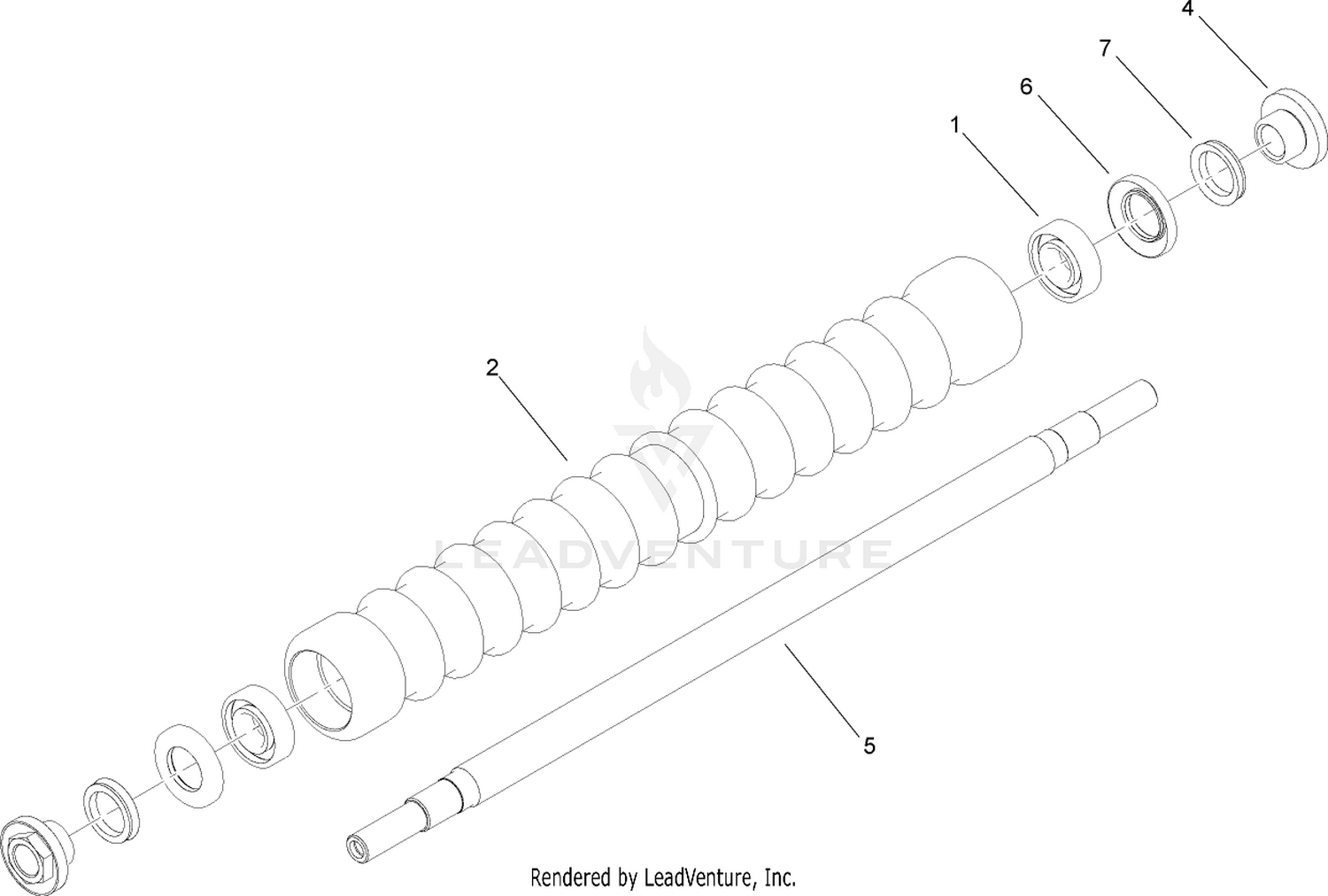 Wide Wiehle Roller Assembly No. 110-2305