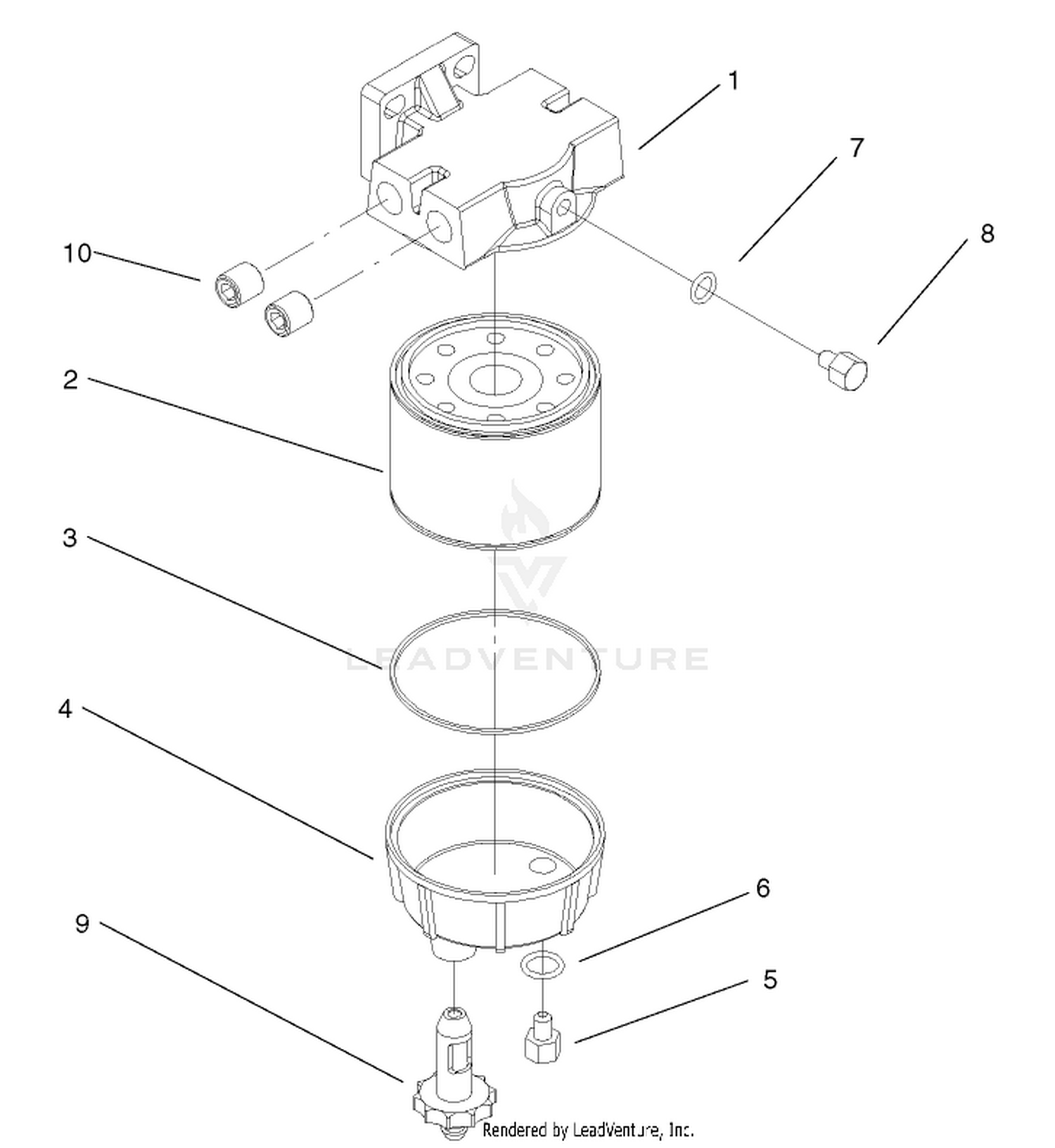 Water / Fuel Filter Assembly No. 98-9305