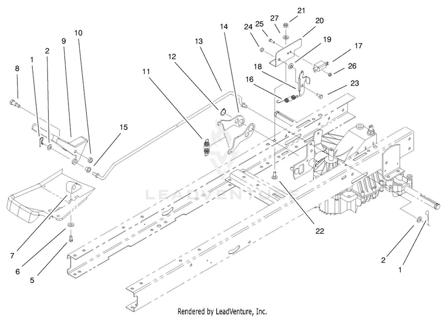 Hydro Transaxle Controls Assembly