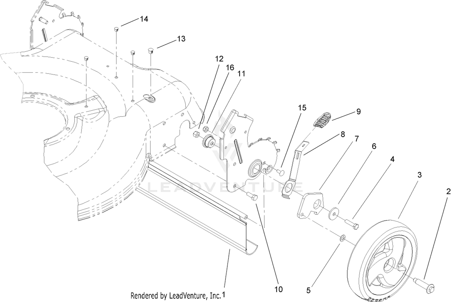 Rear Axle and Low Wheel Assembly