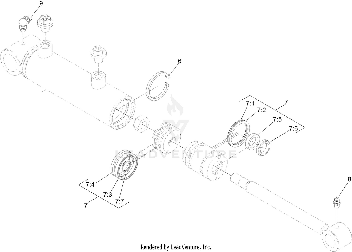 Hydraulic Cylinder Assembly No. 147-6095