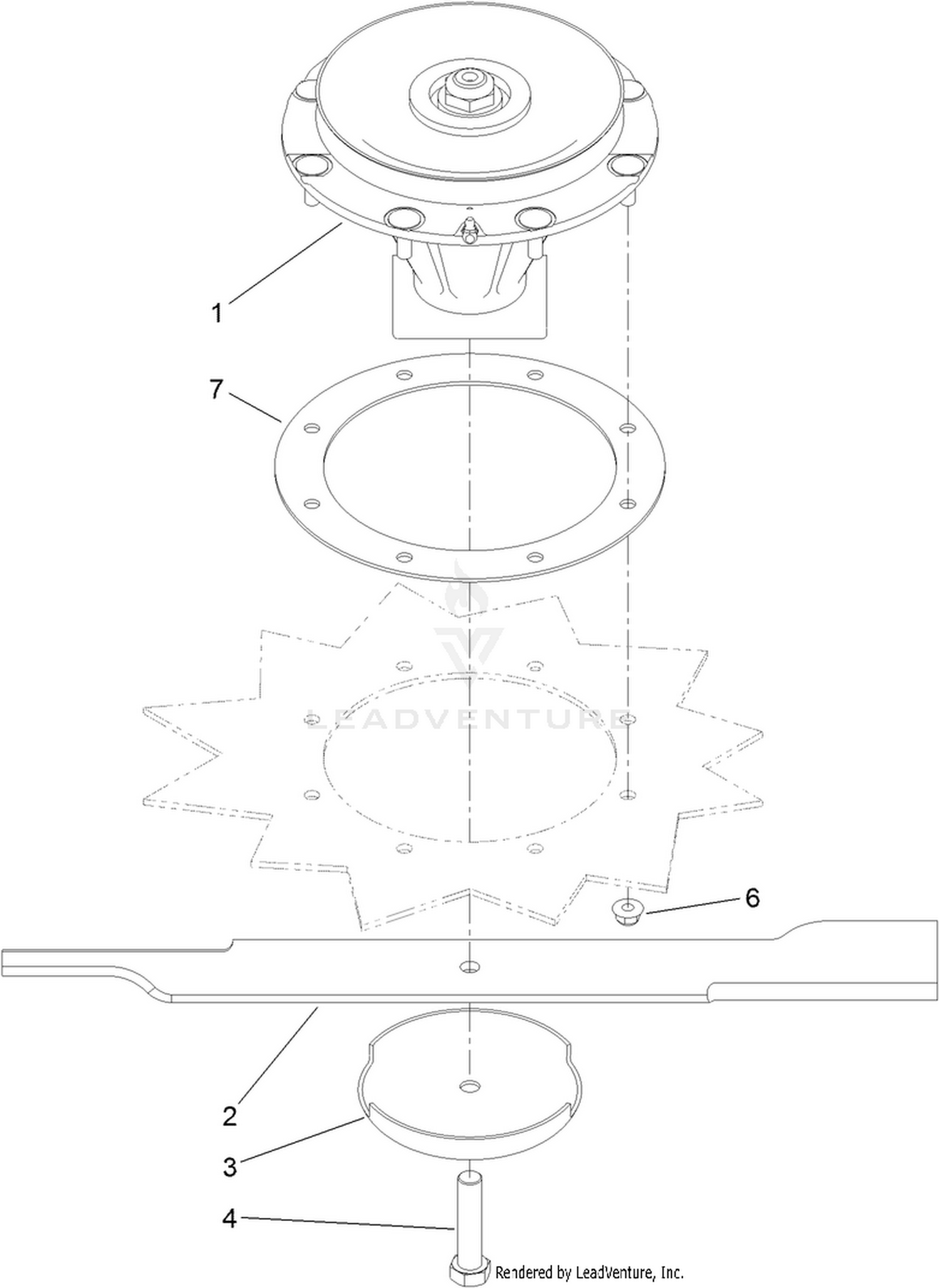 Spindle and Blade Assembly