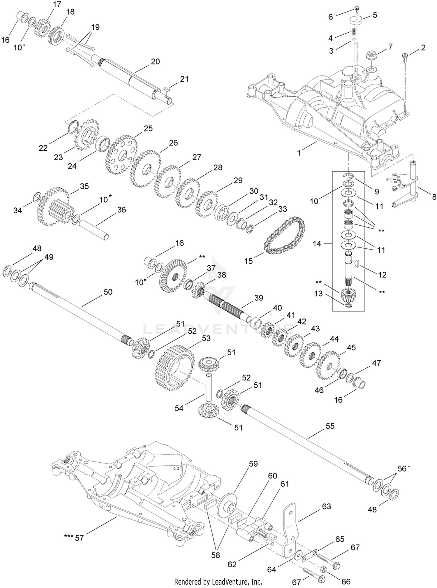 Transmission Assembly No. 110-8649
