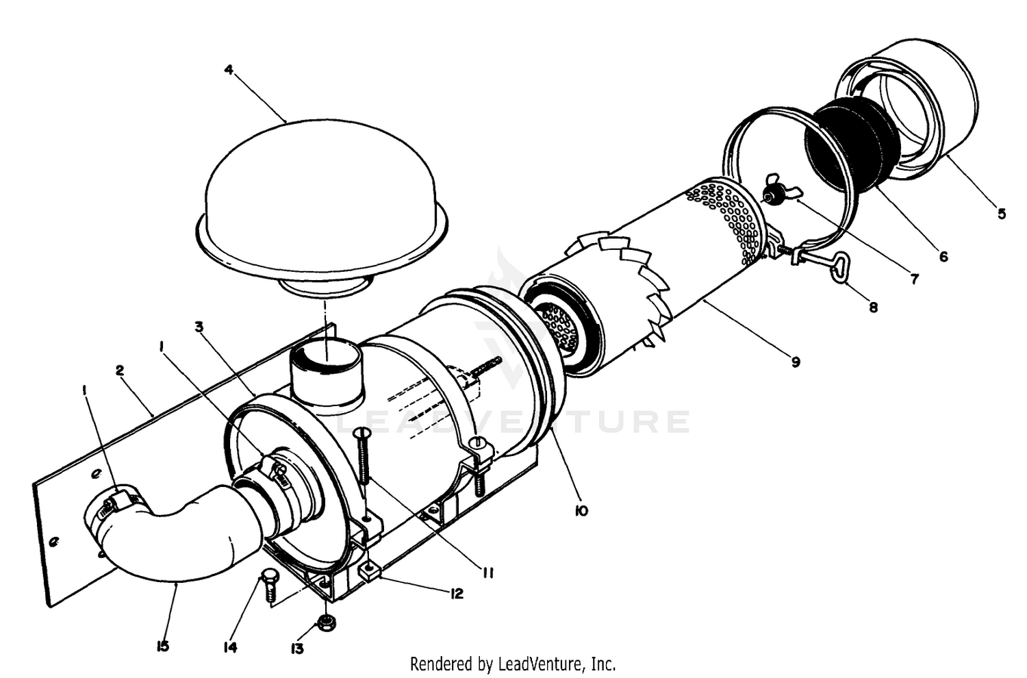 Remote Air Cleaner Kit No. 55-8460 (optional)