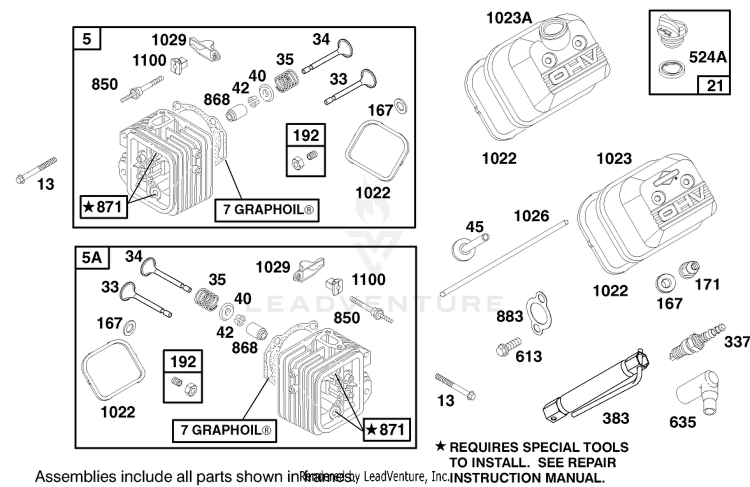 Engine Briggs  Stratton Model 303447-1179-E1 3