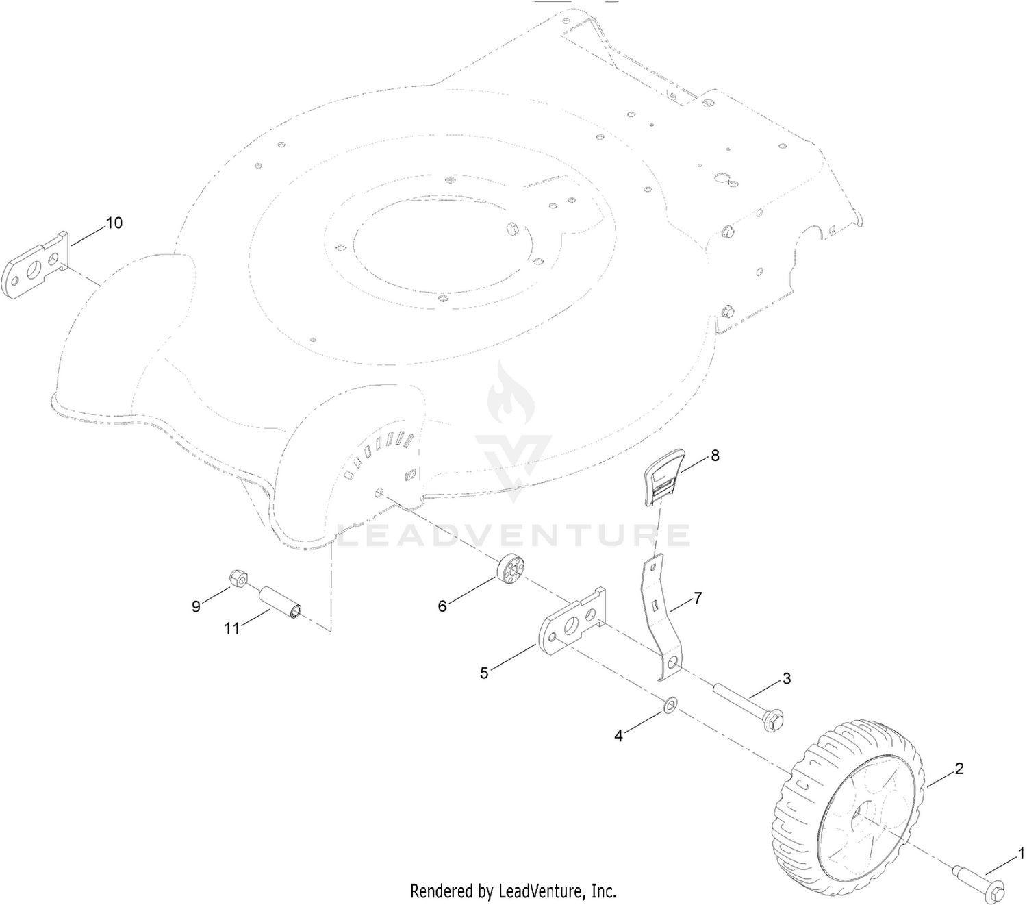 Front Axle and Height-of-Cut Assembly