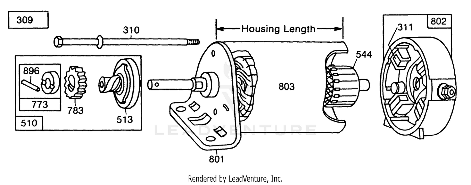 Electric Start Kit 103  111 Wide Area Mower 3