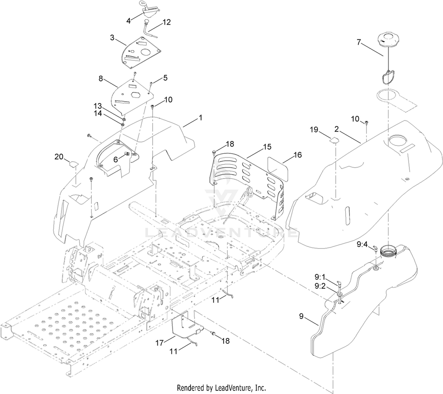 Body Styling and Fuel Pod Assembly