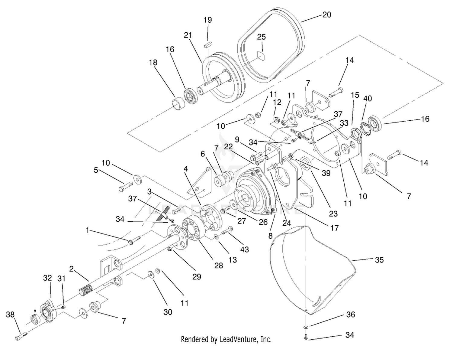Deck Drive Components Assembly