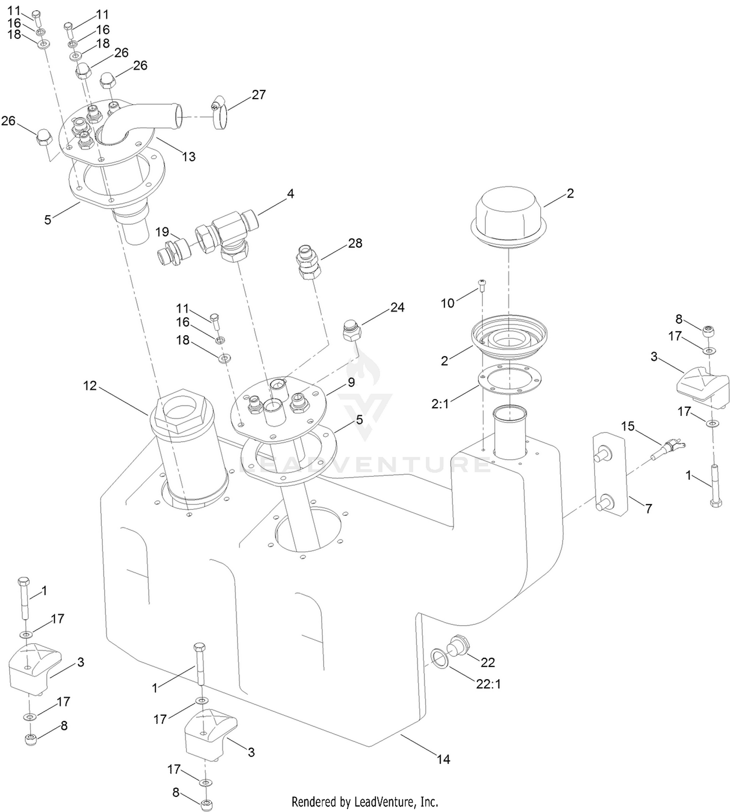 Hydraulic Oil Tank Assembly