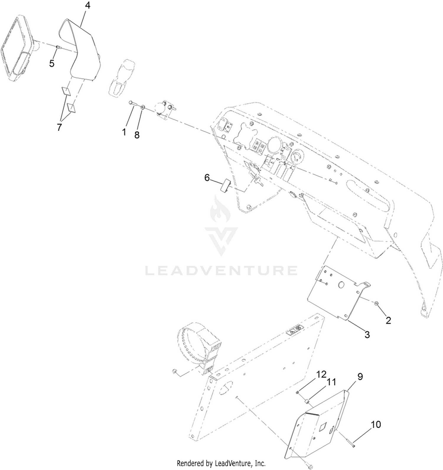 Display Cover and Modem Mount Bracket