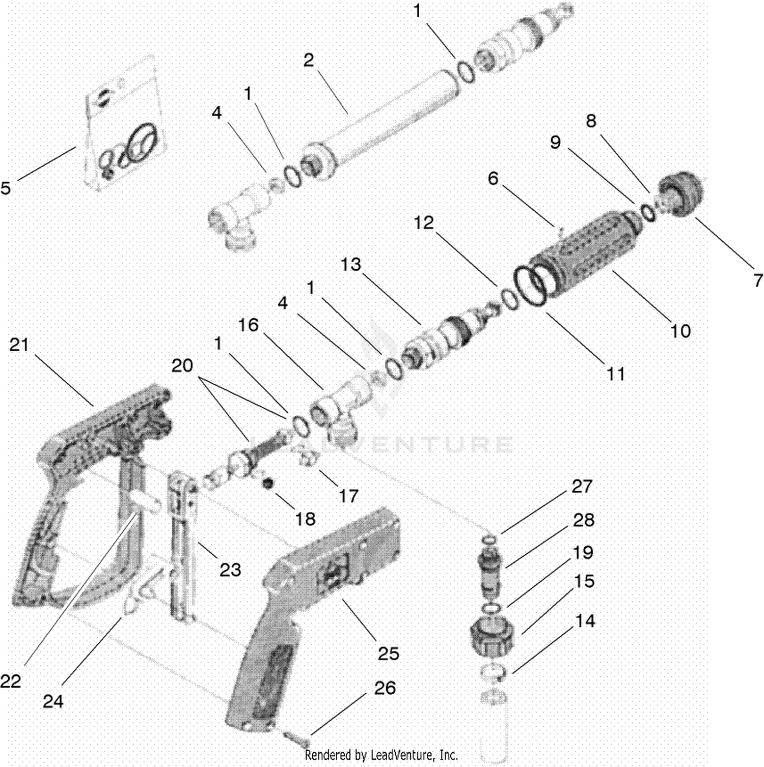 Handgun Assembly No. 100-6733