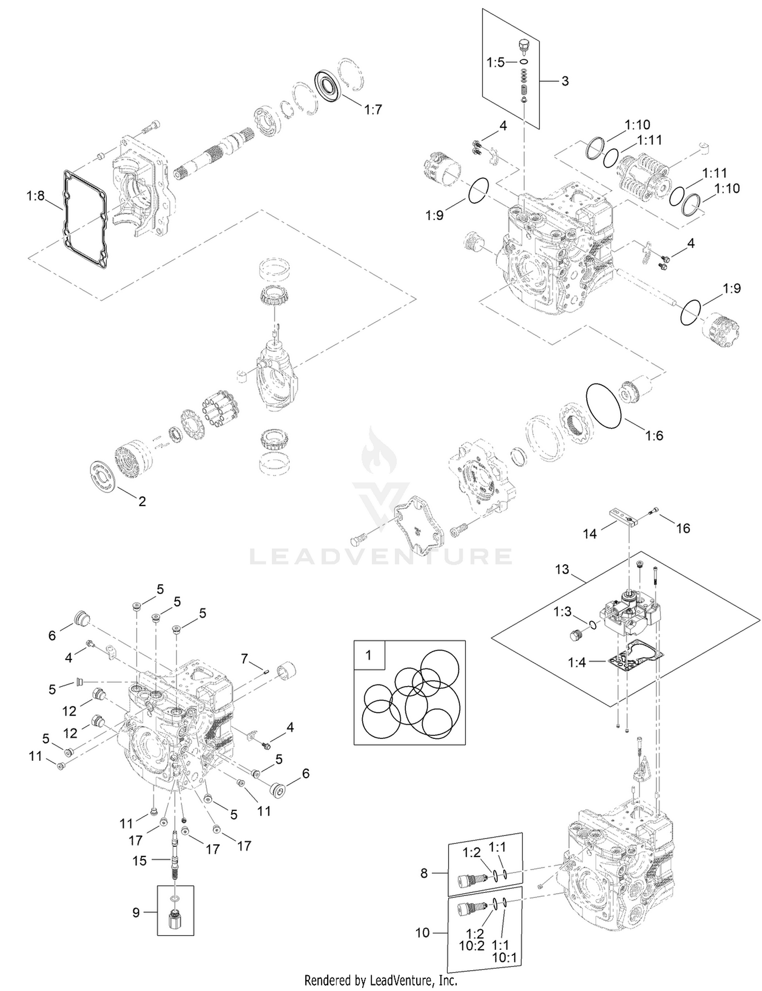 Hydraulic Pump Assembly No. 134-4255