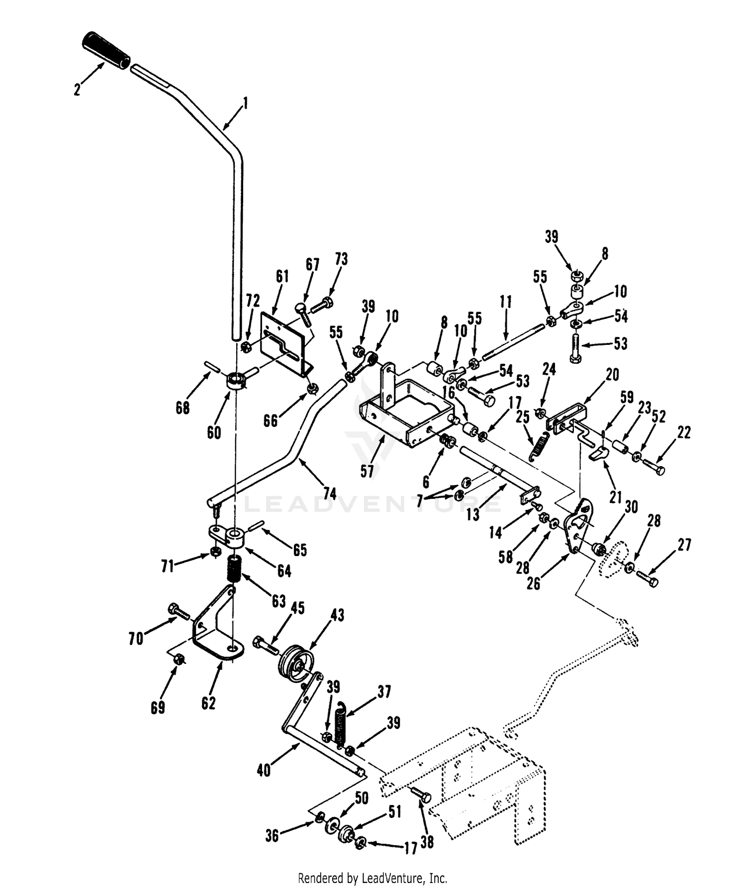 Clutch, Brake And Speed Control Linkage