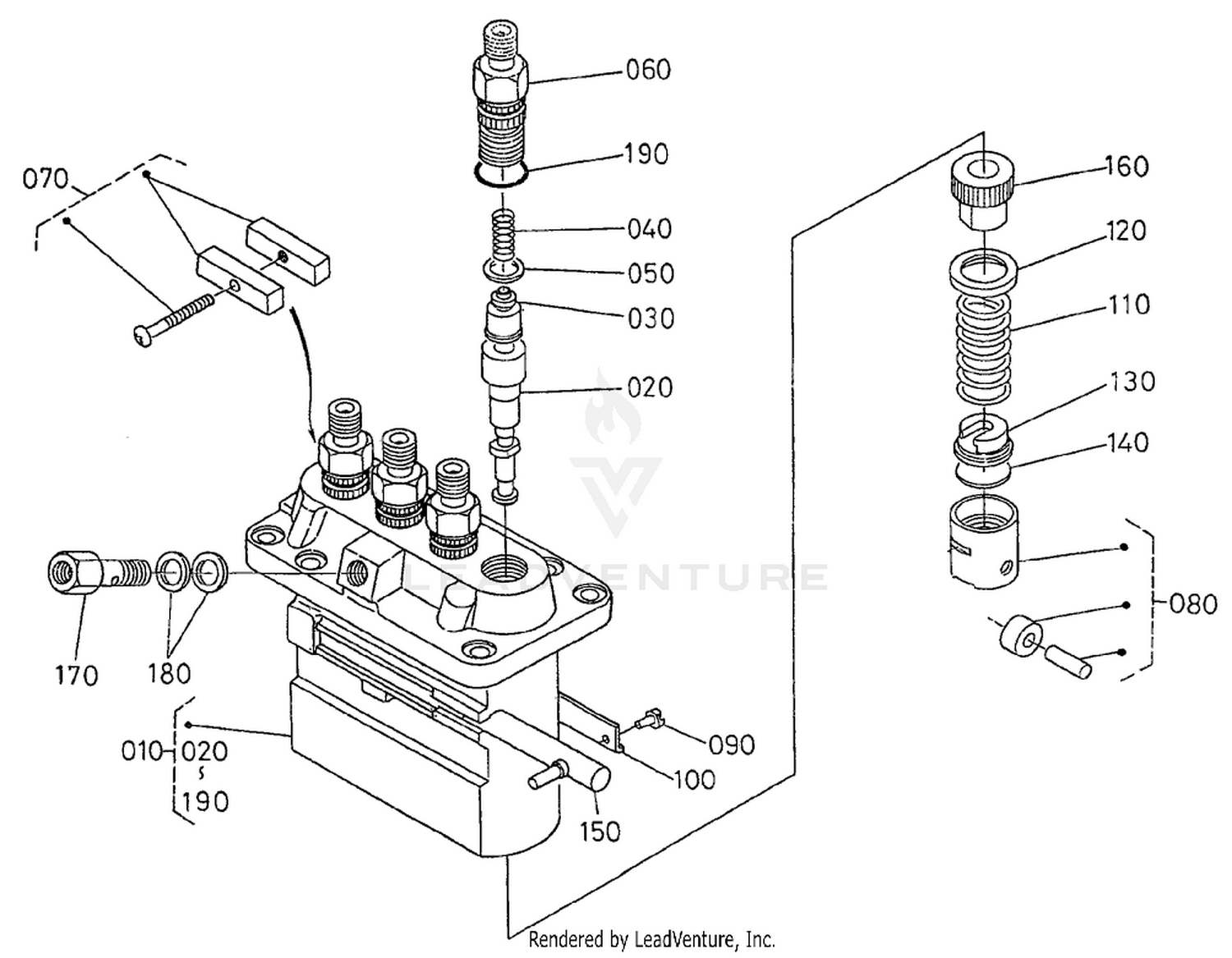 Injection Pump Component Part Assembly
