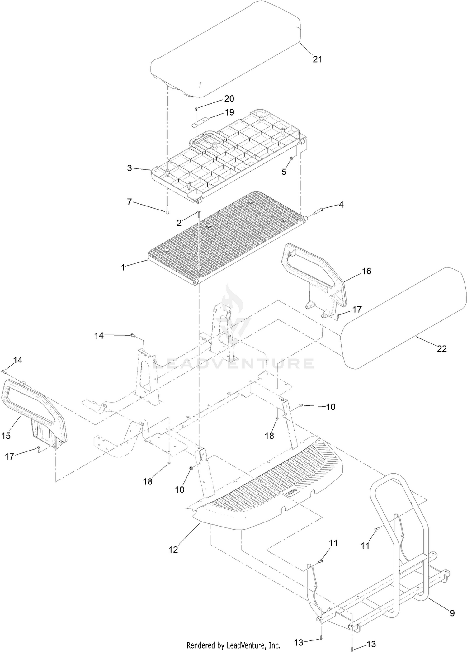 Rear Facing Seat Assembly