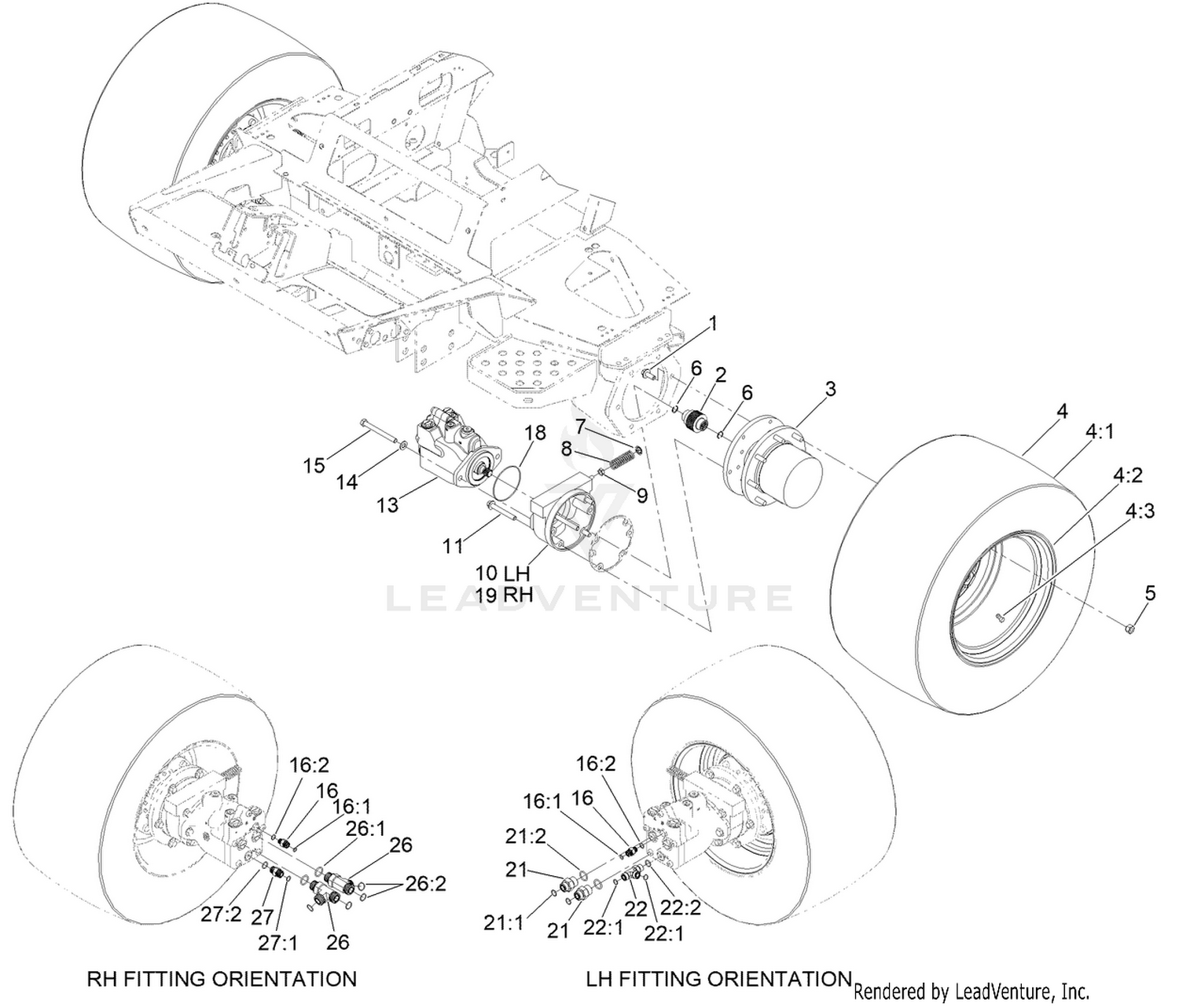 Front Drive and Brake Assembly